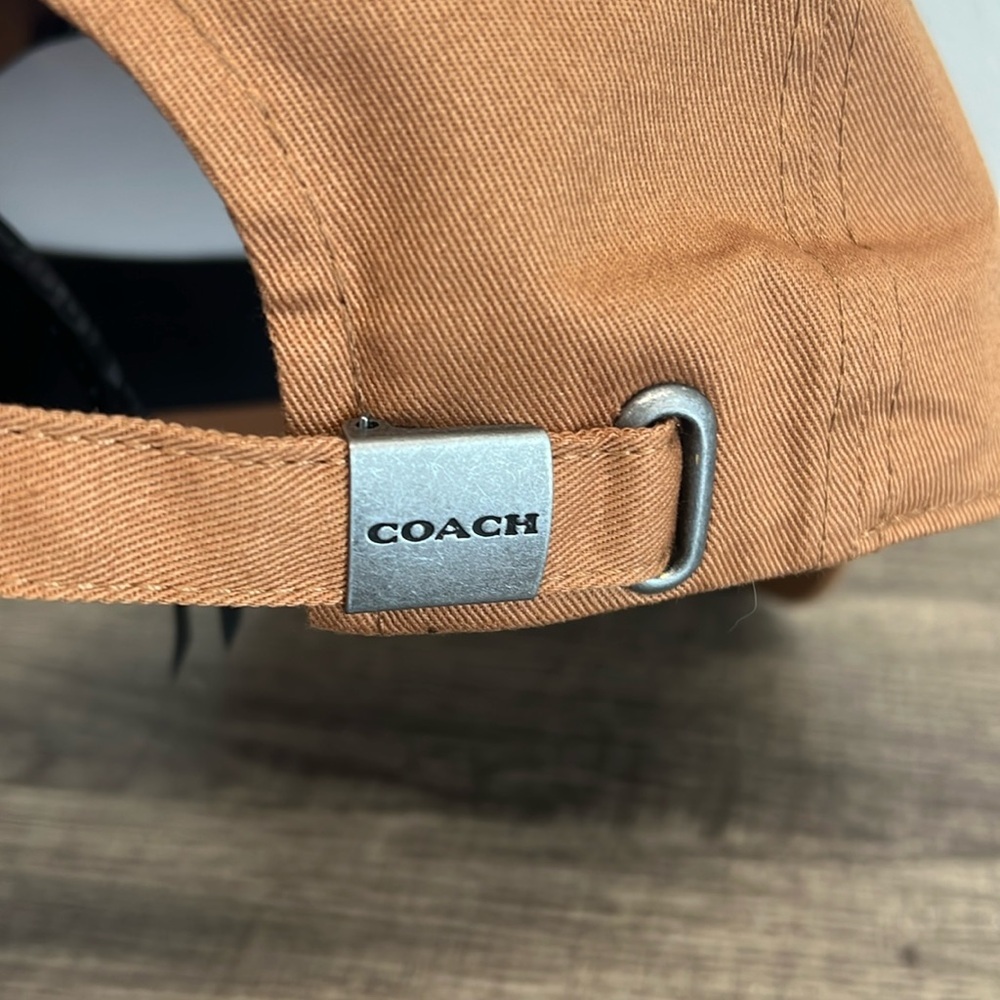 ✨Coach in Light Saddle Embroidered Logo Baseball Cap - Picture 5 of 9